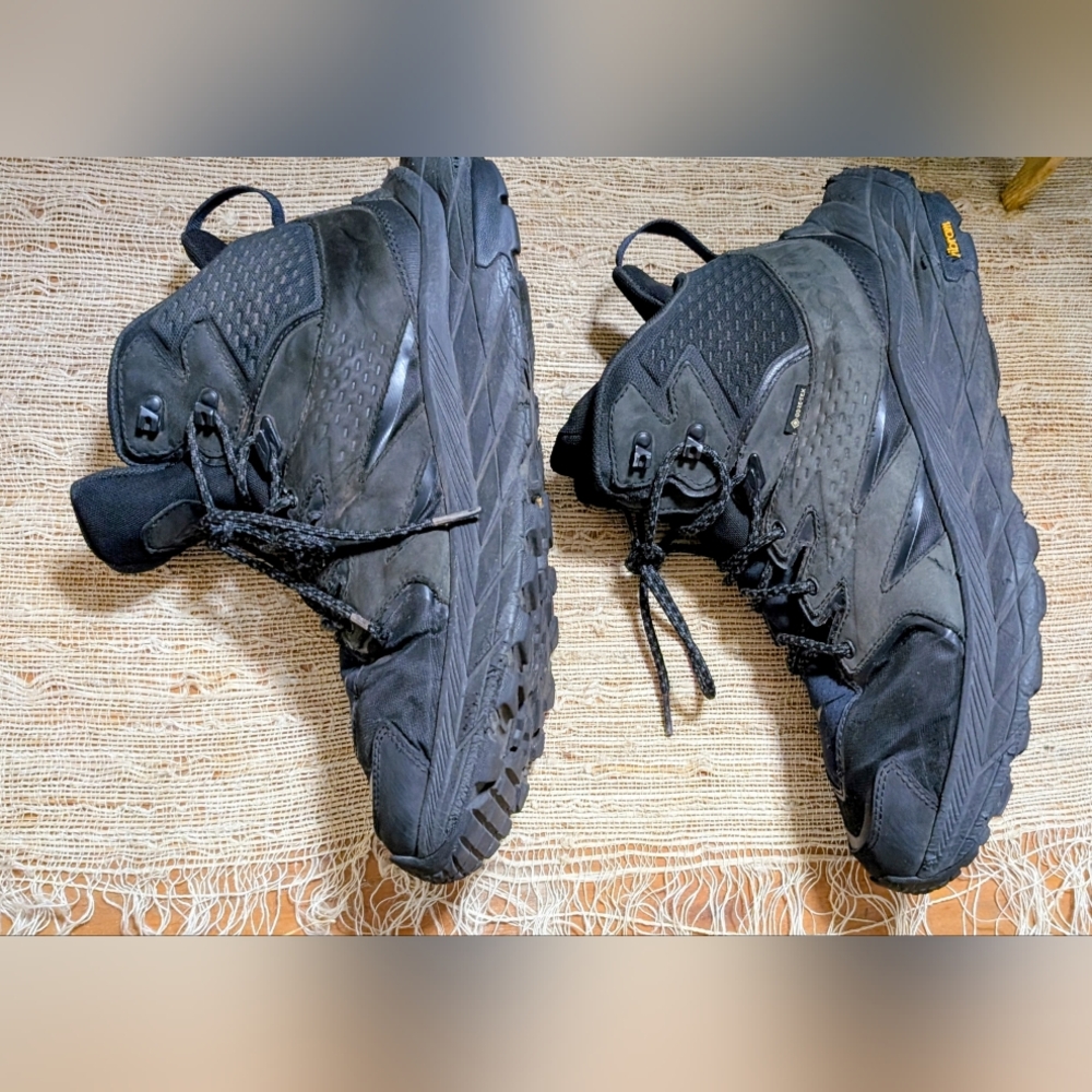 HOKA ONE ONE Men's Anacapa Mid Gore-Tex - Black / Black size 10.5 - Picture 7 of 13